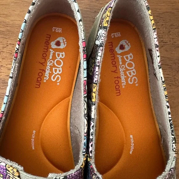 Skechers BOBS Cat Print Flats - Picture 6 of 7